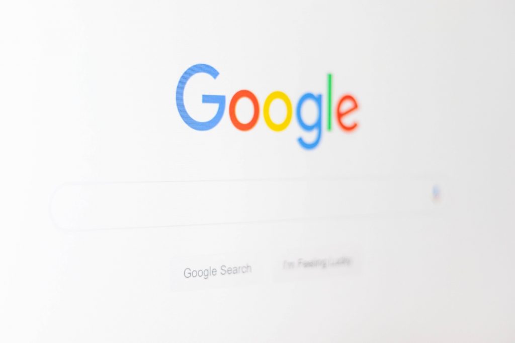 Image showing a Google search bar.