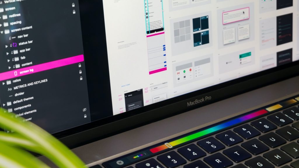 UX design trends - A screenshot of a UX designers MacBook