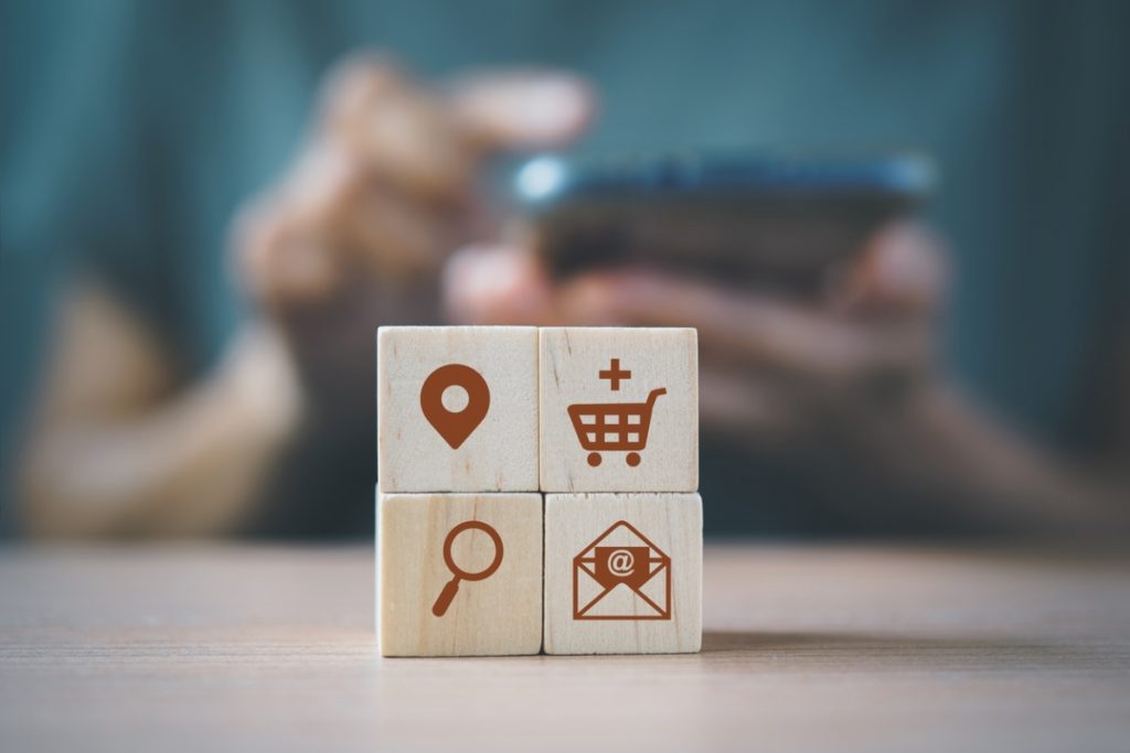 Personalized product recommendations - illustration of personalization on wooden blocks